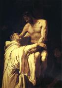 RIBALTA, Francisco Christ Embracing St.Bernard oil on canvas
